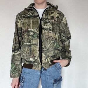 Vintage Camo Jacket Womens Medium Gorpcore Hunting Outdoor Rugged Work Grunge